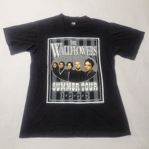 Vtg 90s The Wallflowers Tour T Shirt Bringing Down The Horse Crewneck Tee 97 XL